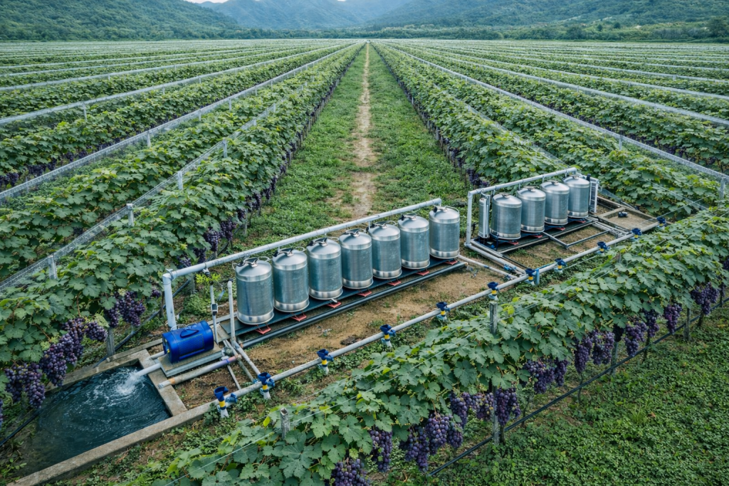 江西吉安的葡萄种植基地